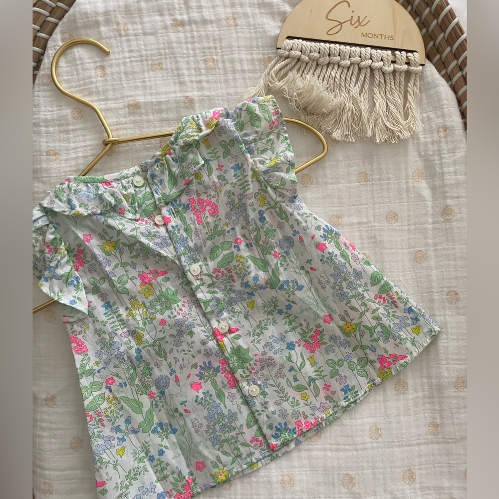 Beautiful Blouse top Jacadi 6 month NWT - Picture 2 of 3